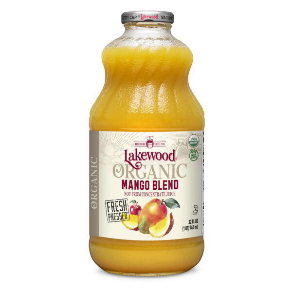 Lakewood Organic Mango 100% Juice Blend, 32 Fl Oz