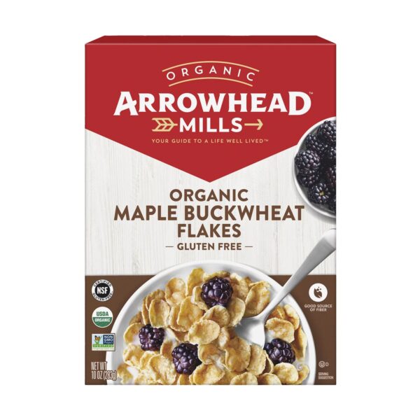 Arrowhead Mills Maple Buckwheat Flakes Organic Cereal, 10 Oz Box