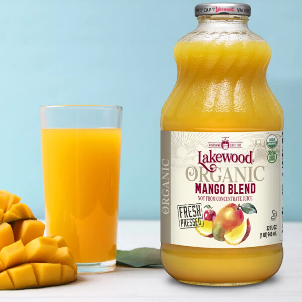 Lakewood Organic Mango 100% Juice Blend, 32 Fl Oz - Image 2