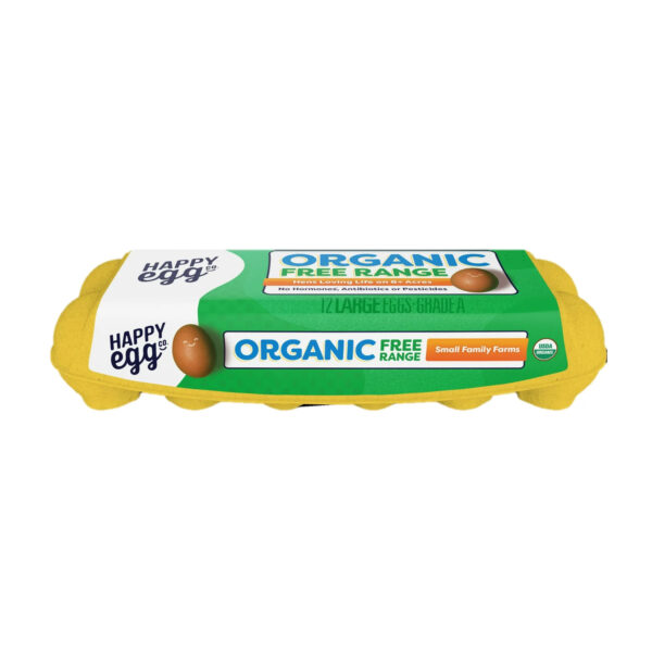 Happy Egg Organic Free Range Large Brown Eggs, 12 Count - Image 3